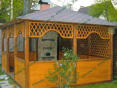 Восьмигранная беседка «Классик» Ø 4 м — восьмигранная беседка, Ø 4,0 м, 13 м²