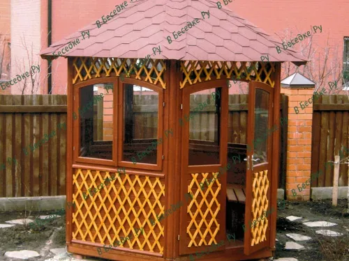 Восьмигранная беседка «Сад» Ø 3,6 м — восьмигранная беседка, Ø 3,6 м, 10 м²